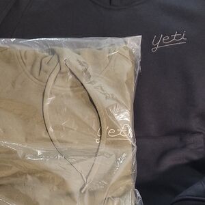 Yeti Black and Tan Sweatshirts